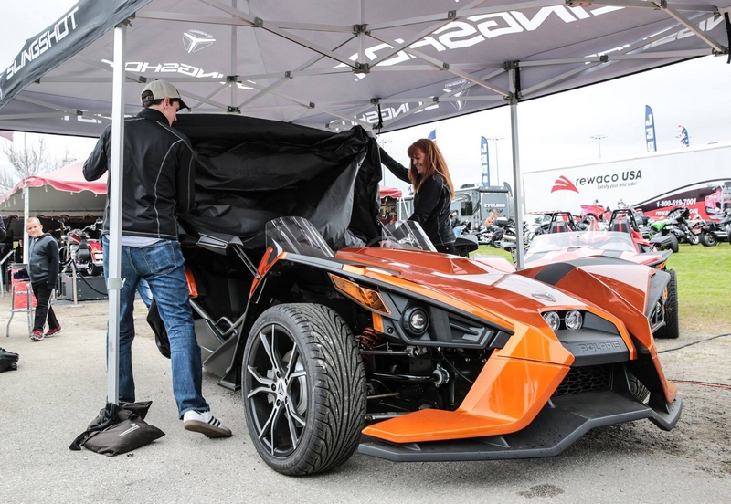 POLARIS SLINGSHOT AT DAYTONA BIKE WEEK 2015-