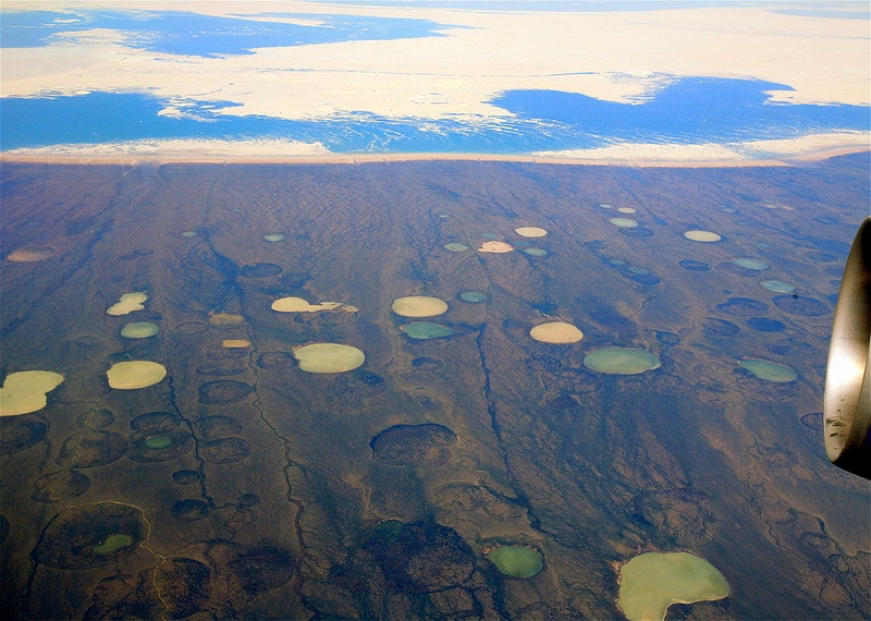 Permafrost thaw ponds