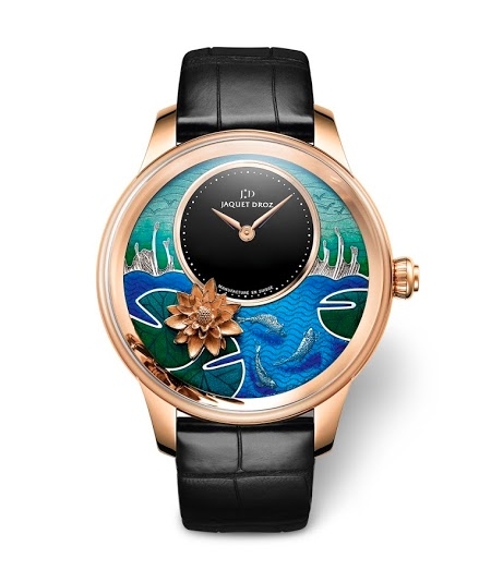Petite Heure Minute Relief Carps watch by Jacquet Droz watch 2015