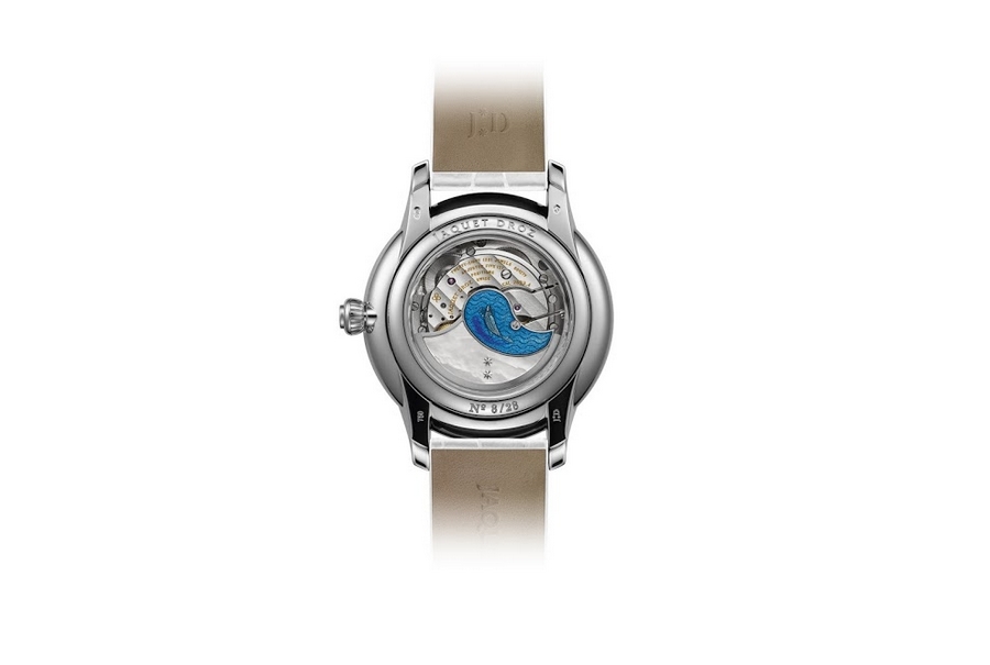 Petite Heure Minute Relief Carps watch by Jacquet Droz