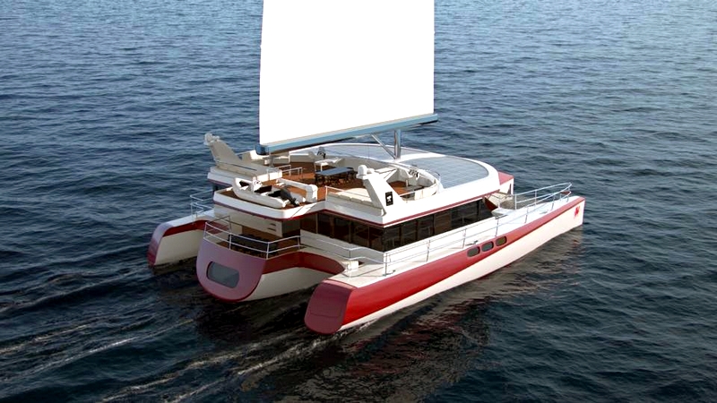 Pi Super Yachts Dragonship 25 Luxury Super Trimaran wirh Hydrogenisis Blue Box