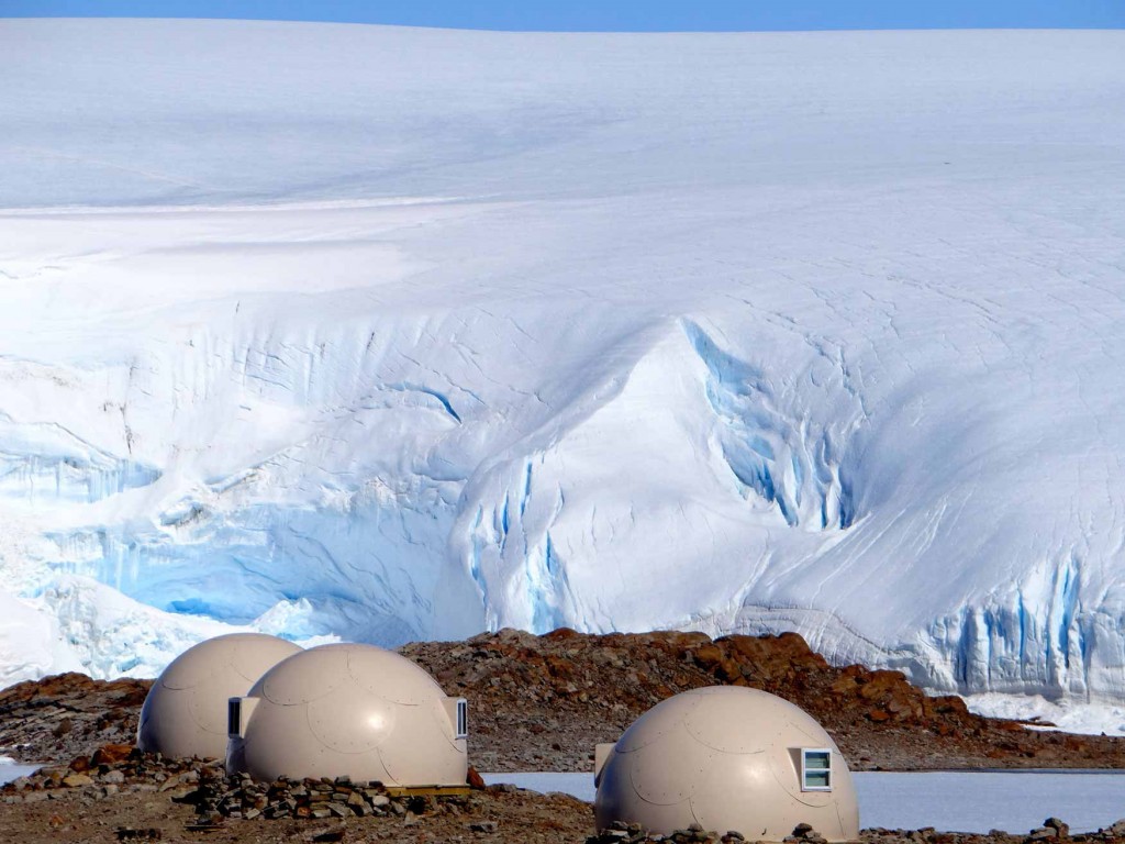 pods-with-icefall-behind-whichaway-camp-in-antarctica