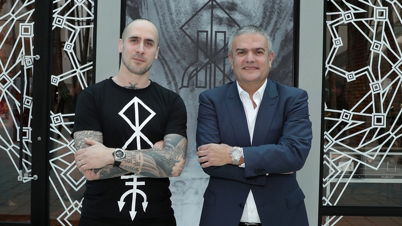 ricardo-guadalupe-ceo-of-hublot-and-maxime-buchi-at-sang-bleu-pop-up-tattoo-shop-at-the-hublot-galerie-design-district-boutique-miami