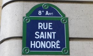 Rue Saint- Honoré plate