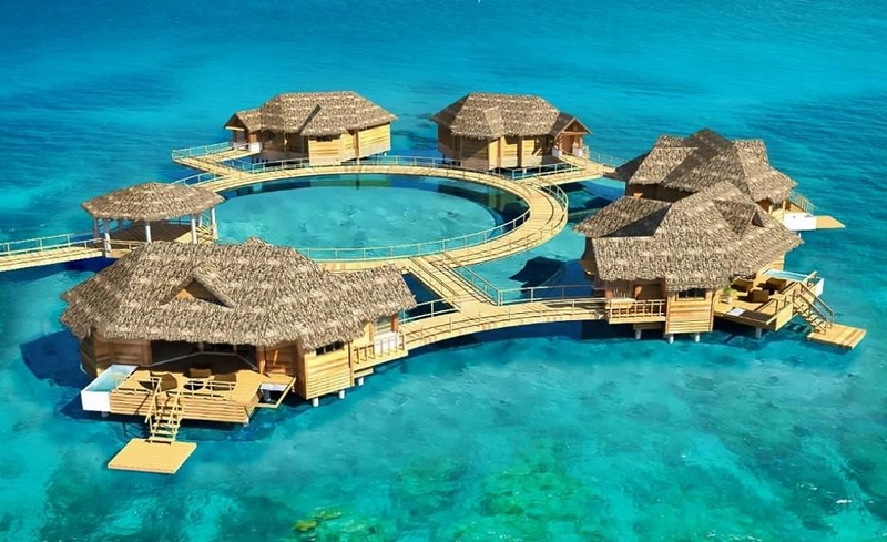 Sandals villas deals on water