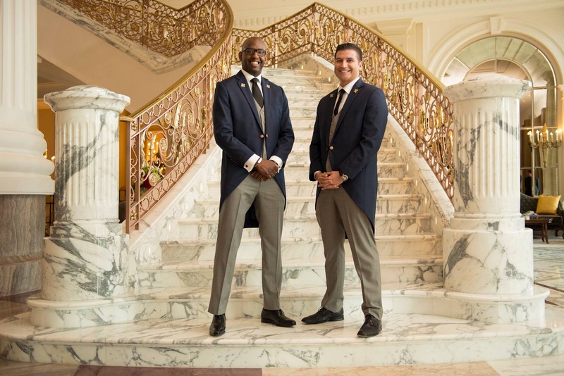 St Regis Dubai hotel - Amado Silveti and Moussa Niang, recognized with the prestigious distinction Les Clefs d'Or, certifying excellence in Concierge services