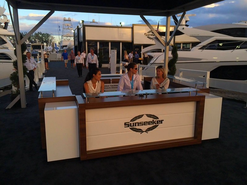 SunseekerOnShow at For Lauderdale International Boat Show 2015--
