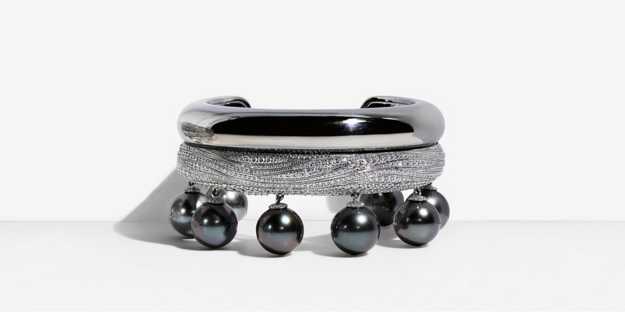 TAHITIAN PEARL AND Diamond bracelet