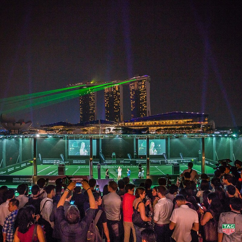 Tag Heuer - Singapore’s first floating tennis platform 2015