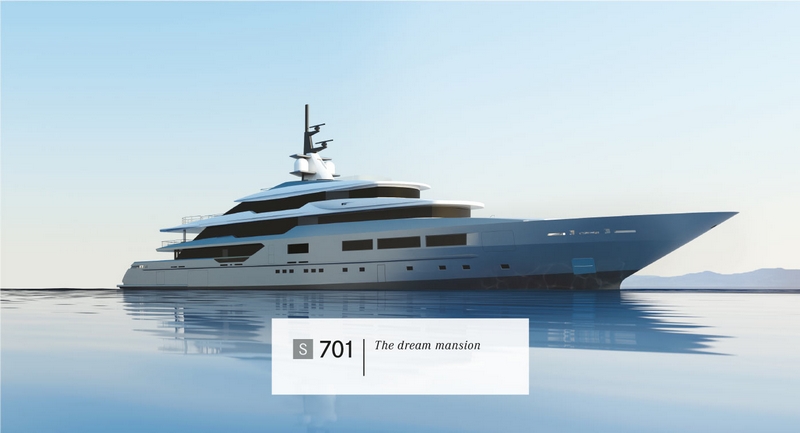 Tankoa Yachts S701 yacht - 2015 renderings