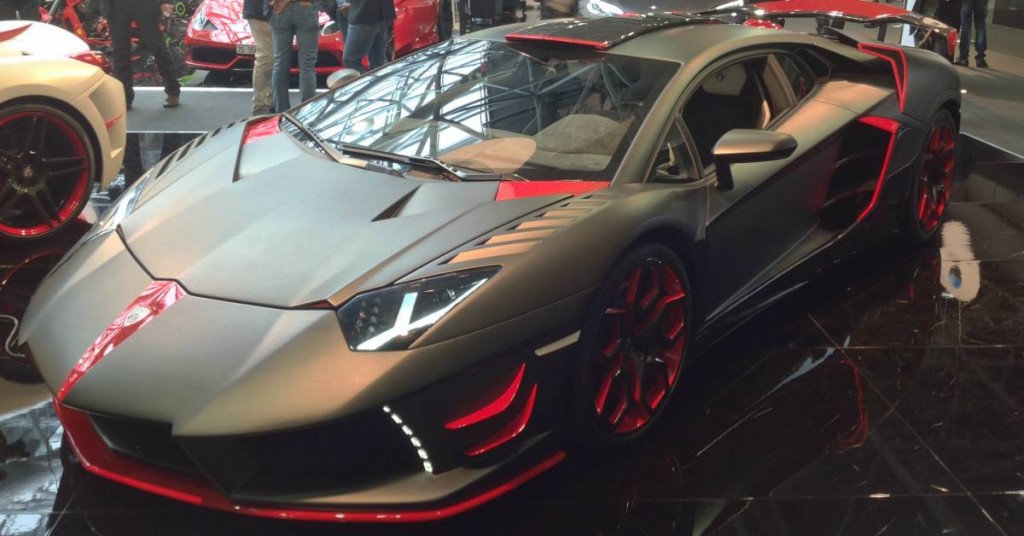 The Avanti Rosso - one of the two supercars exhibited by Nimrod Luxury Cars.