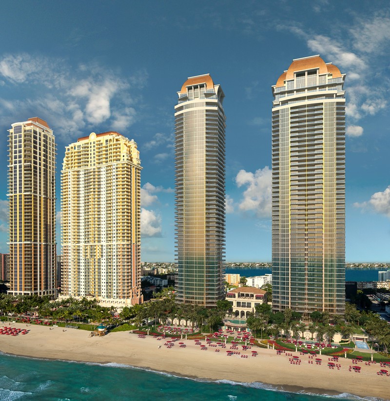 The Estates at Acqualina Miami- aerial view