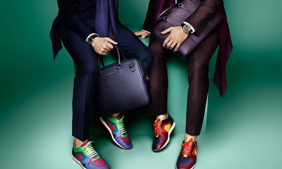 The Field Sneaker and the Crossbody Briefcase in bright block colour new for SS2015