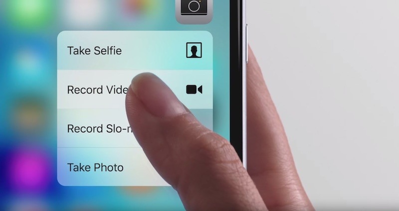 The iPhone 6S 3D Touch-