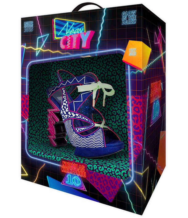The ‪NicholasKirkwood‬ 10 Year Number Edition Anniversary Collection - Neon City shoes