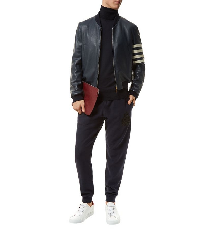 thom-browne-4-arm-stripe-leather-jacket