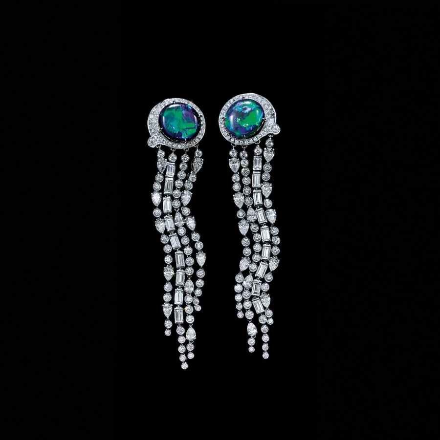 Tiffany 2015 Blue Book - Black Opal Earrings