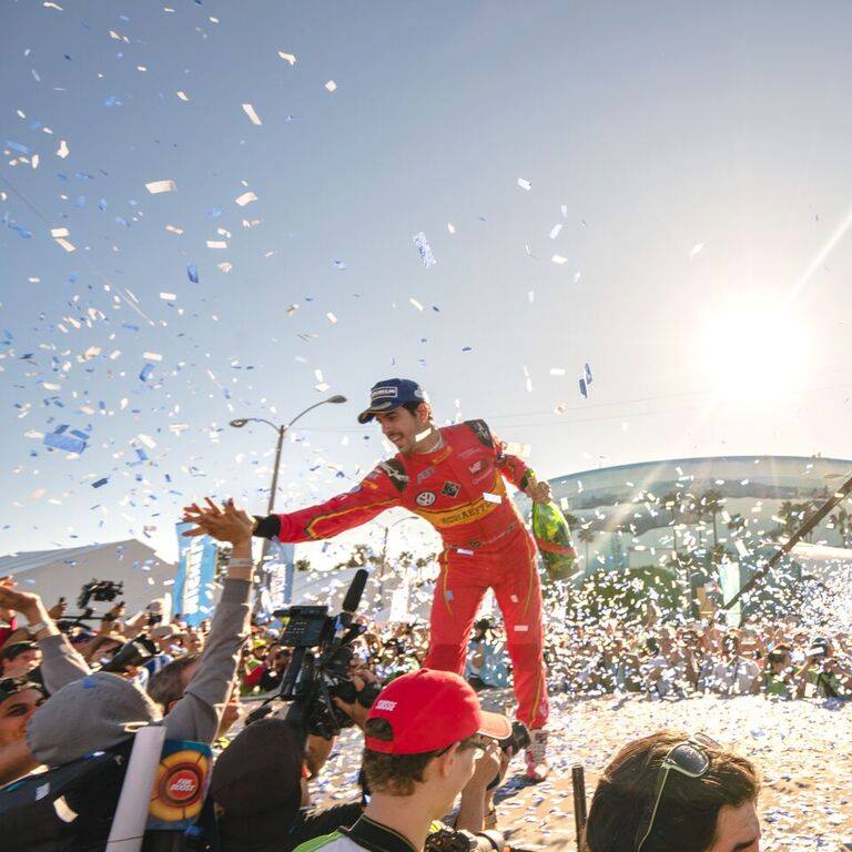 Time to Celebrate for the fantastic victory of Lucas Di Grassi and his team at the Formula E Long Beach e-Prix