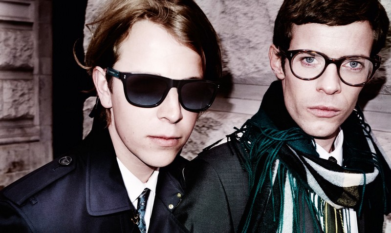 Tom Odell and Harry Treadaway showcase new Burberry Autumn Winter 2015 eyewear