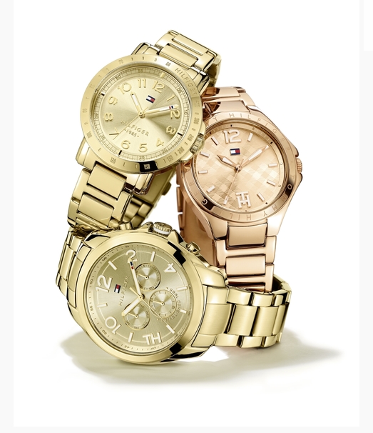 Tommy Hilfiger women's gold-plated and rose gold watches