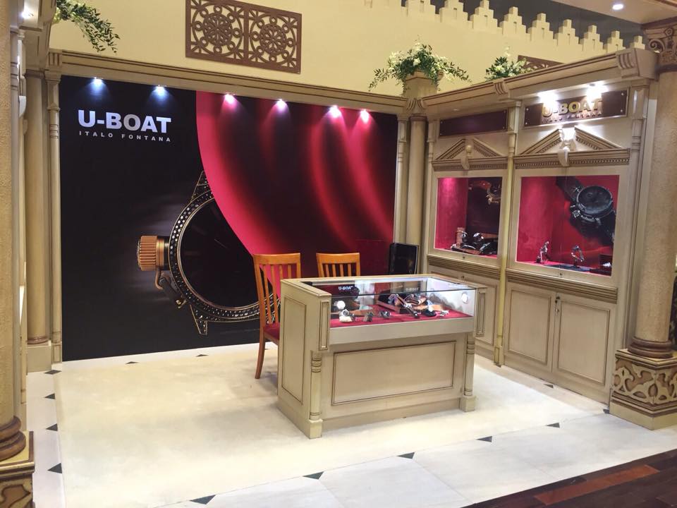 U-Boat watches at  Doha Jewellery and Watches Exhibition 2015