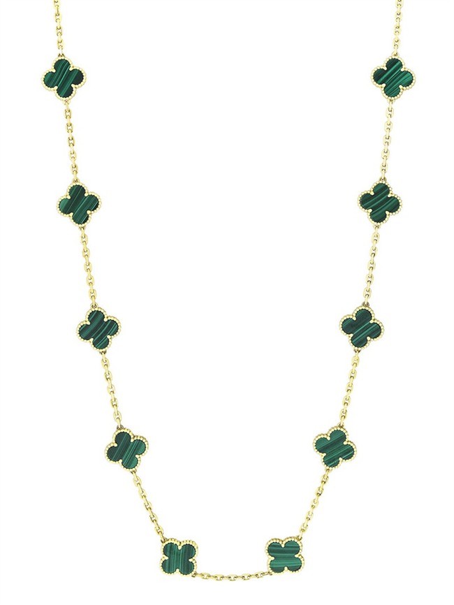 Van-Cleef-Arpels-Midnight-Vintage Alhambra 20-motif long necklace