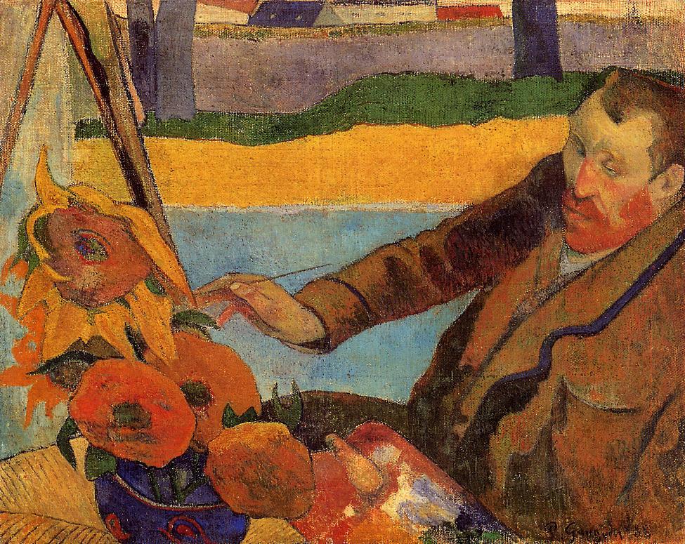 Van Gogh Painting Sunflowers - Paul Gauguin