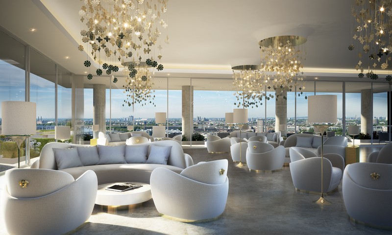 Versace Home for London's Aykon Nine Elms fashion residences project 2020