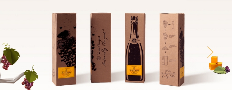 Veuve Clicquot Naturally Clicquot eco-packaging from grapes-