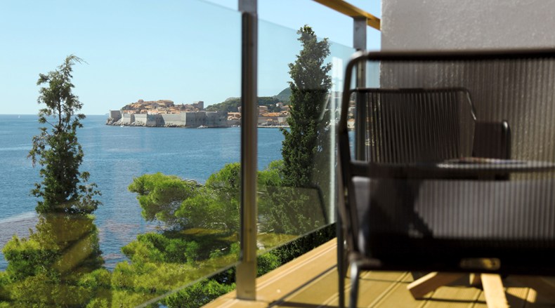Villa Dubrovnik, Dubrovnik, Croatia-Lunch Restaurant Giardino-HVB Balcony View