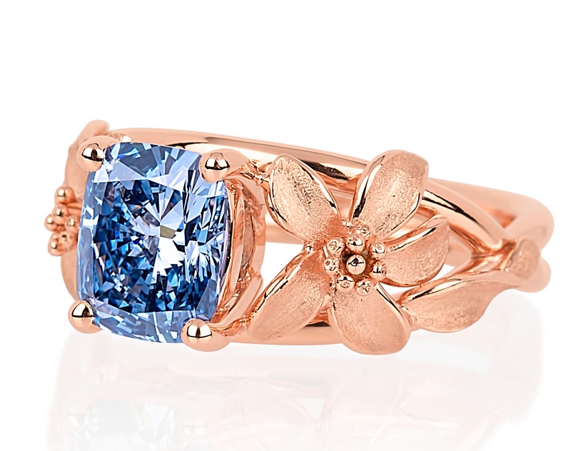 World of Diamonds - The Jane Seymour blue diamond ring - a beyond rare blue diamond - 2luxury2-