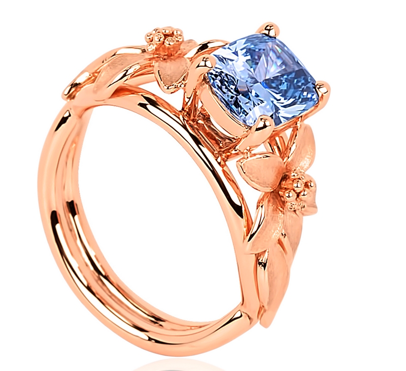 World of Diamonds - The Jane Seymour blue diamond ring - a beyond rare blue diamond - 2luxury2-2016