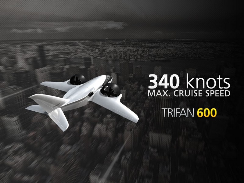 XTI TriFan 600 vertical takeoff airplane prototype 2016 --