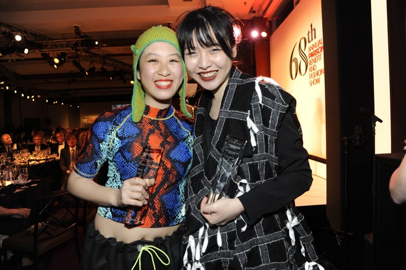 Ya Jun Lin & Tiffany Huang Kering and Parsons School of Design winners of the fifth Empowering Imagination  fashion design competition