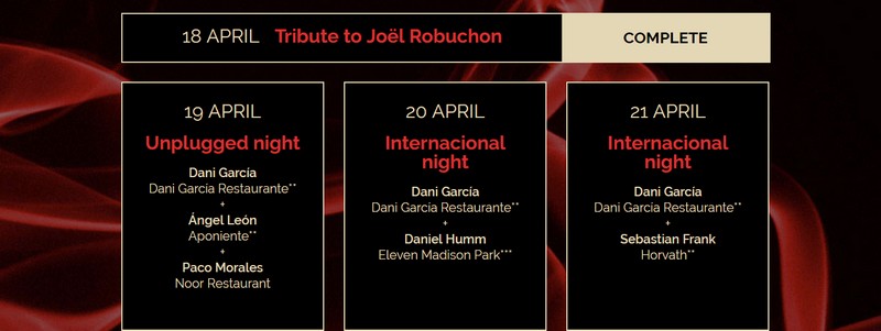 a4manos2016 - joel robuchon tribute