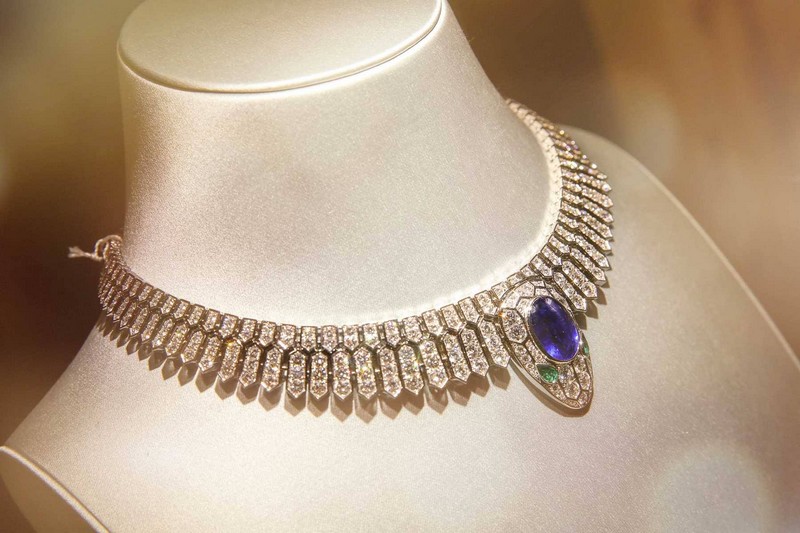 Bulgari - An opulent masterpiece. This Serpenti High Jewelry necklace  demonstrates the Maison's mastery of gemstones. Bulgari turns wonders of  nature into this eternal work of art, expertly setting 37 pear cut