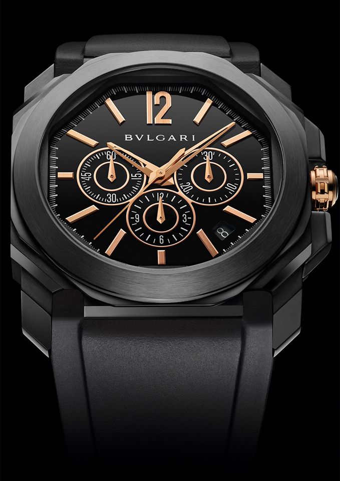 bulgari Octo Ultranero, the iconic Octo watch boldly reinvented into a modern black-clad interpretation