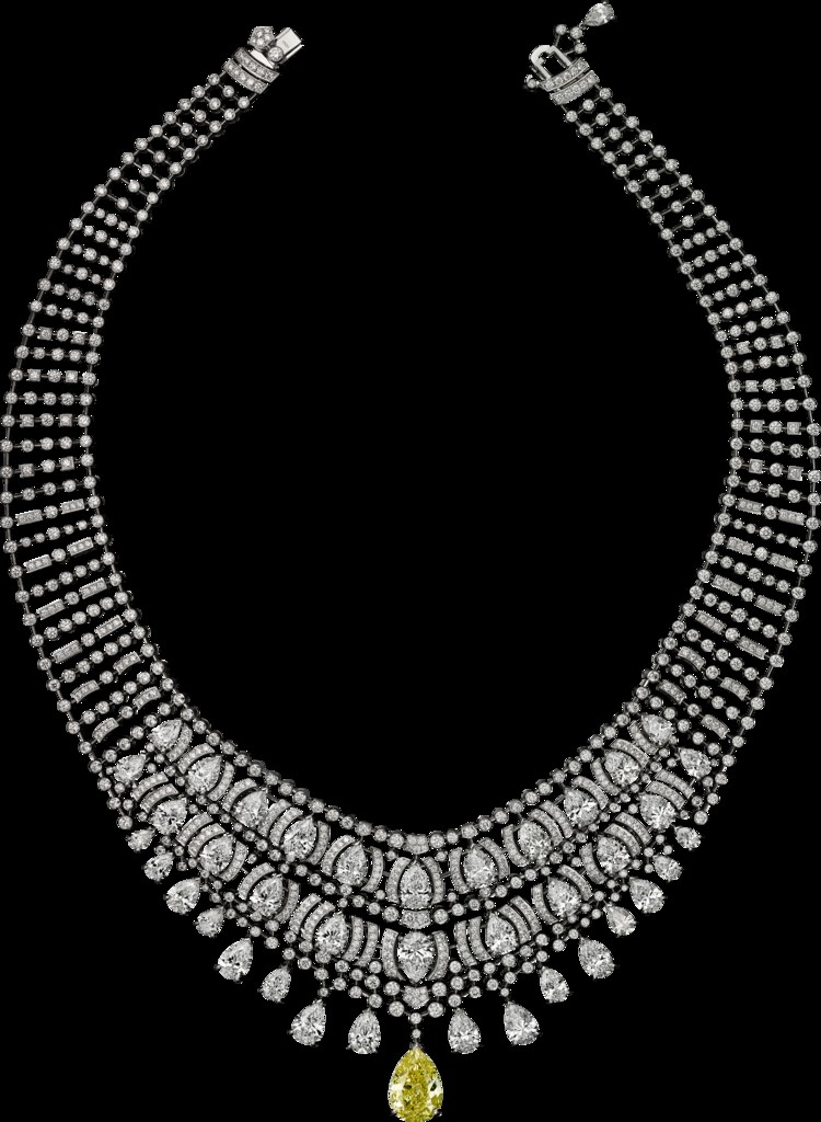 -cartier magicien high jewelry collection 2016 - Platinum, yellow diamond, diamonds necklace- 2luxury2