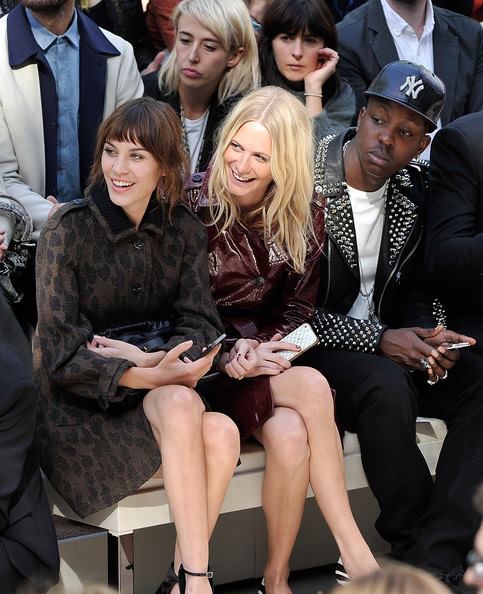 first row at Burberry Prorsum Womenswear Spring 14 show