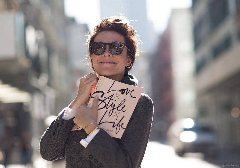 garance dore with her book