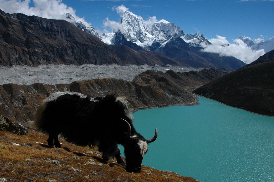 glacier lakes rivers himalaya