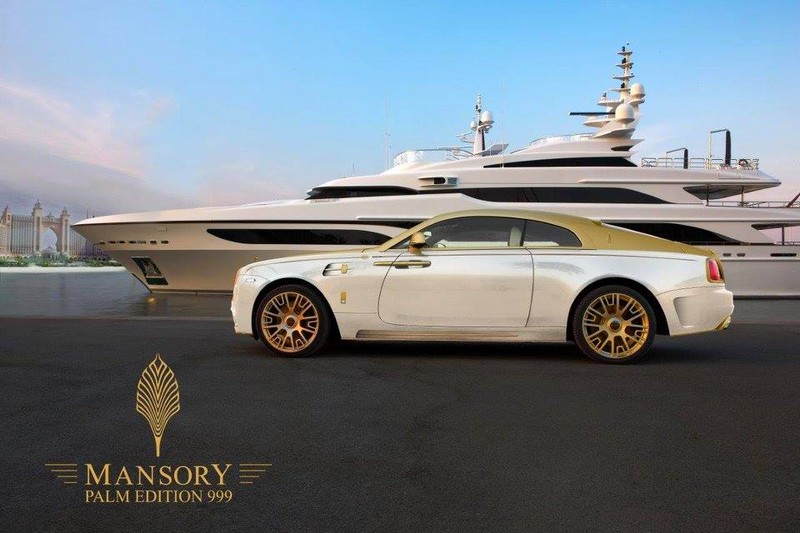 gold-decorated Rolls-Royce wraith Palm Edition 999-