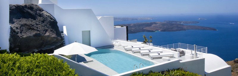 grace hotel santorini greece-pools