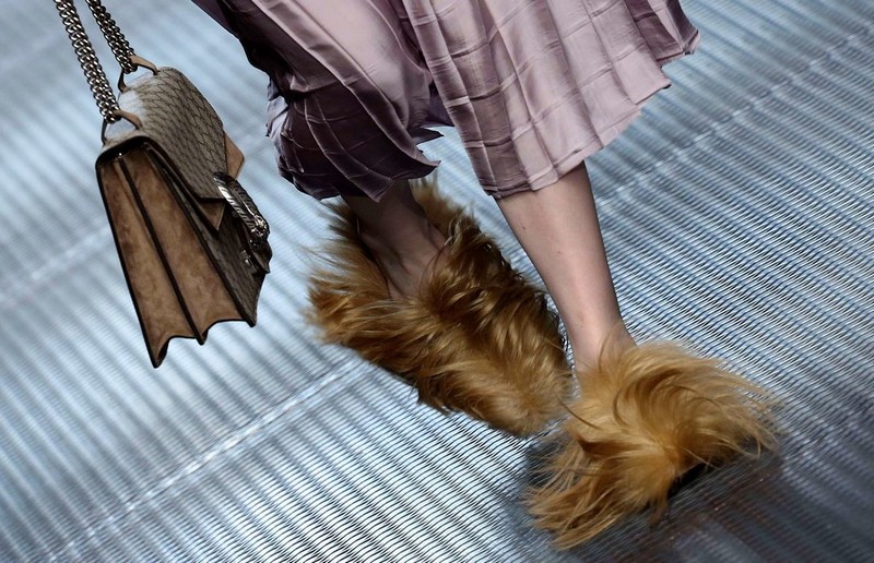 gucci fur shoes fall winter 2015 - 2016