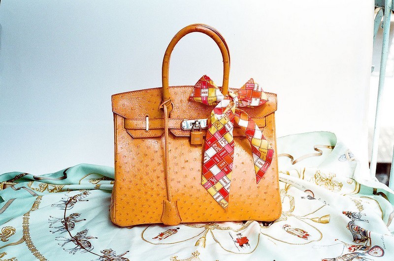 hermes birkin ostrich bag