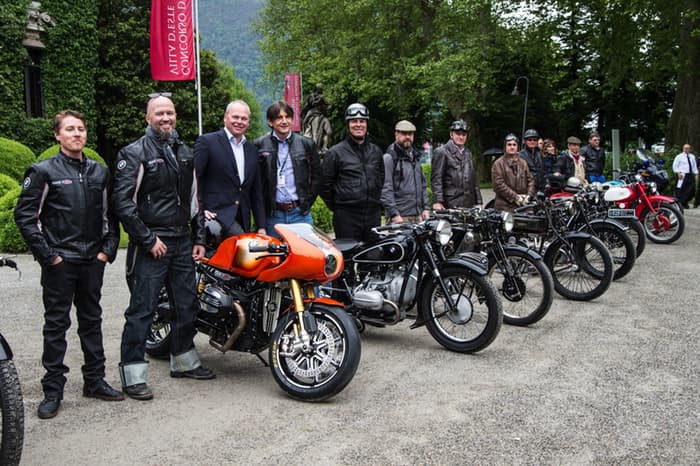 historic motorcycles coming together - Concorso d’Eleganza Villa d’Este