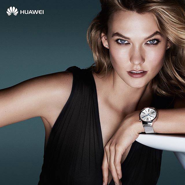 karlie kloss #HuaweiWatch campaign