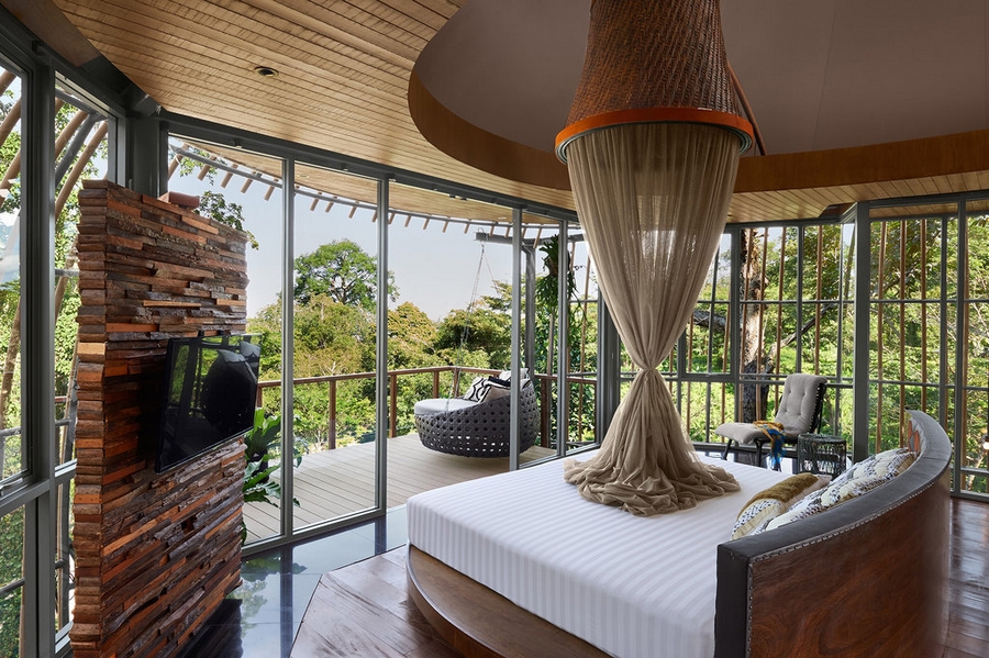 keemala luxury resort phuket thailand- tree house bedroom