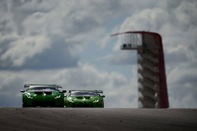 lamborghini super trofeo cars - green