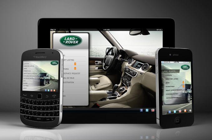 land rover mobiel app